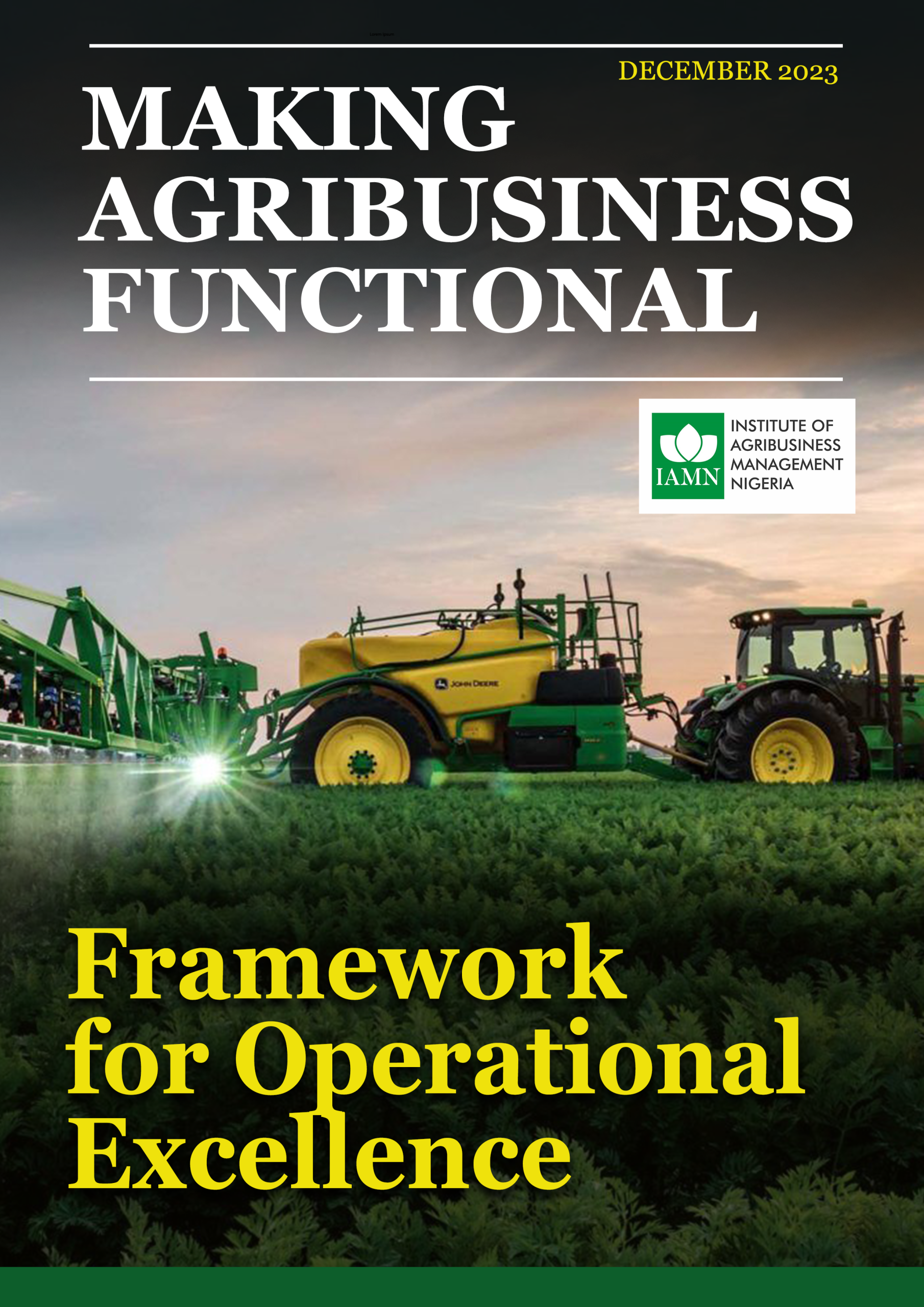 Making Agribusiness